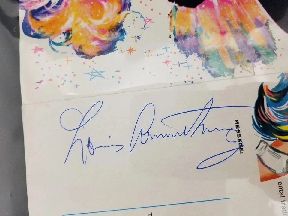 Louis Armstrong Signed Autographed Star Dust Las Vegas Program JSA LOA, image 4