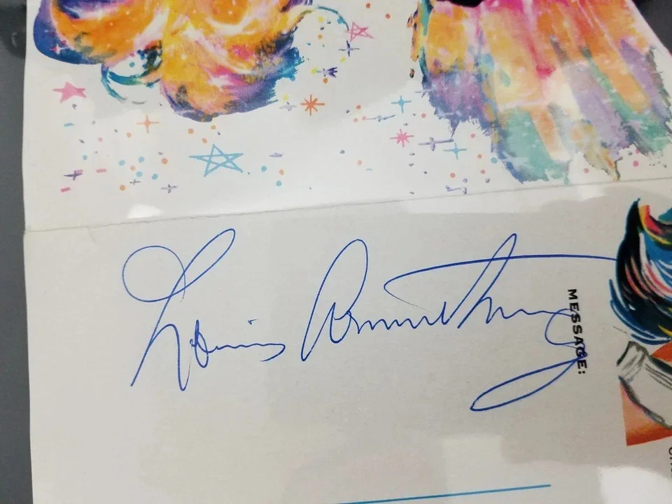 Louis Armstrong Signed Autographed Star Dust Las Vegas Program JSA LOA, image 5