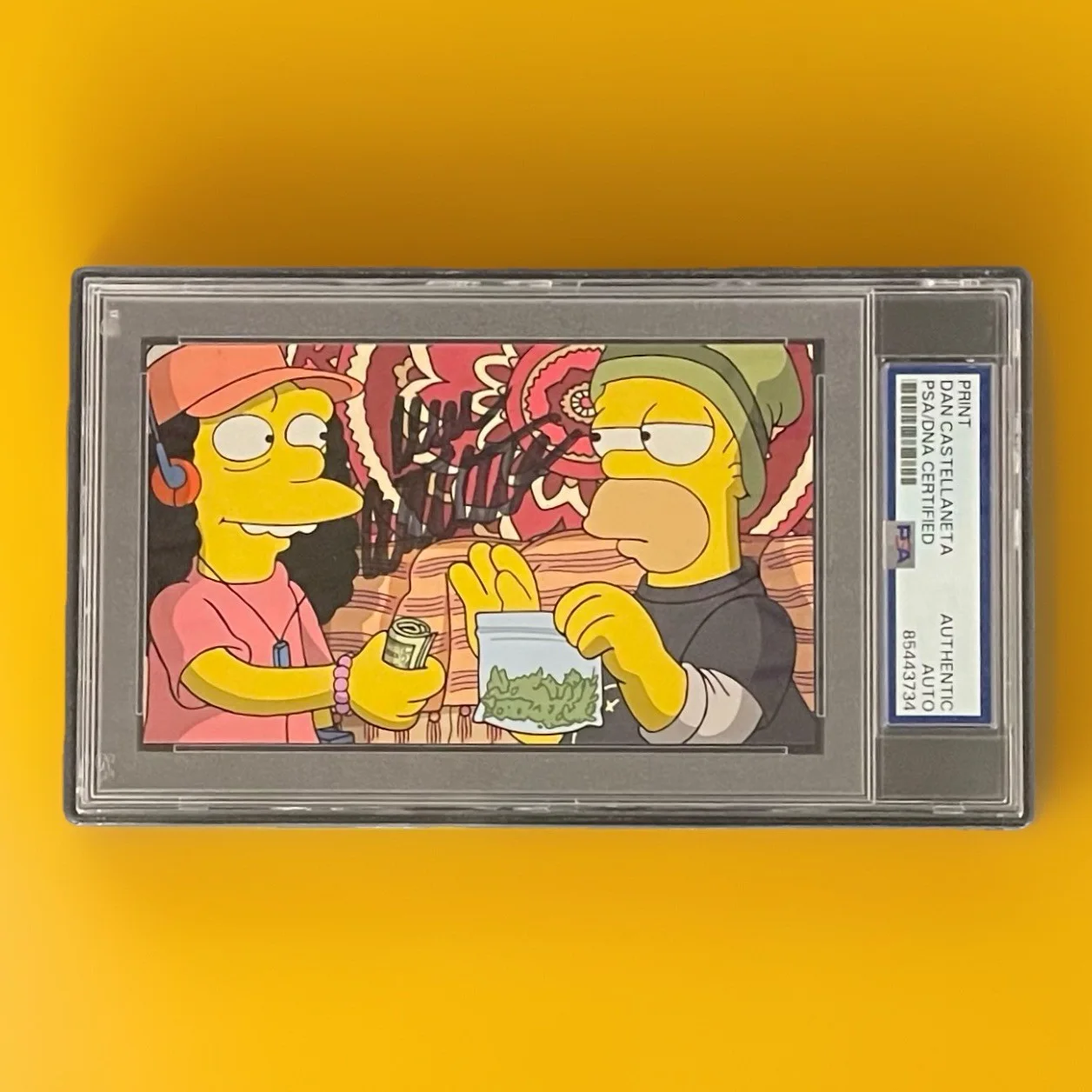 Dan Castellaneta — Dan Castellaneta PSA/DNA Signed Photo 3x5 The Simpsons Autographed Slabbed Homer