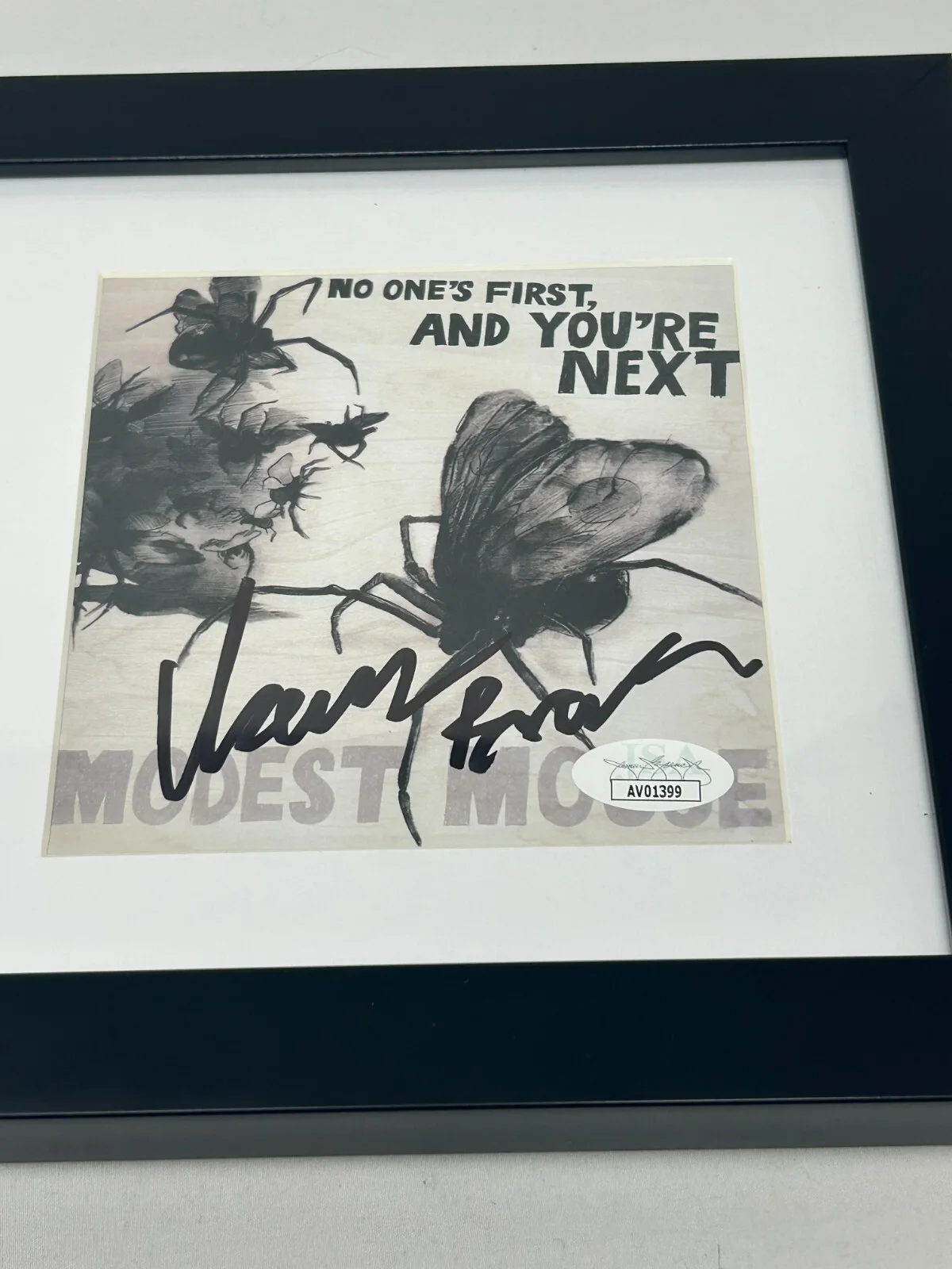 Isaac Brock of Modest Mouse signed No One's First, Next Framed CD Cover JSA COA, image 2