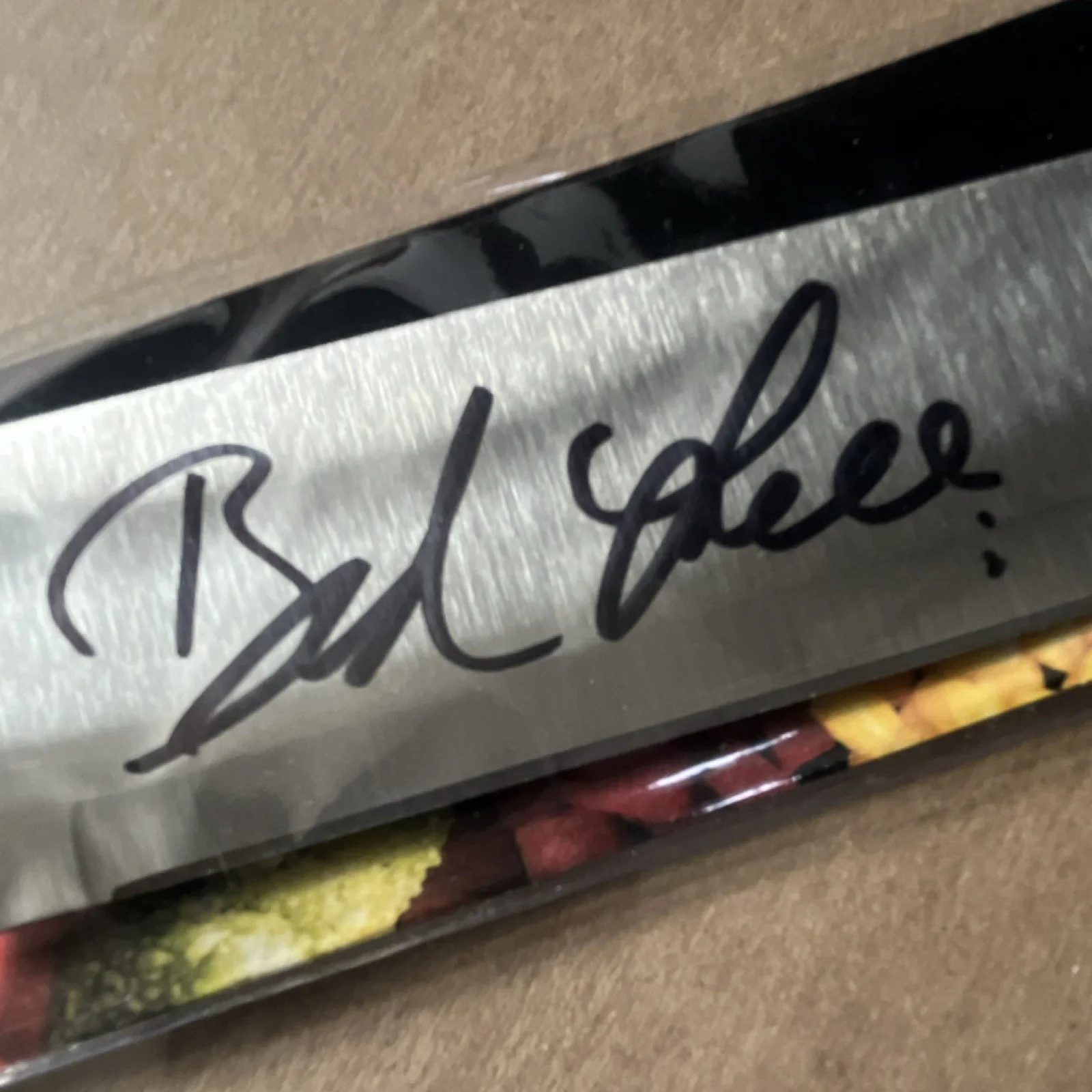 Autographed Chef Knife Original Beckett Authenticated Movie Industry Signed, image 2