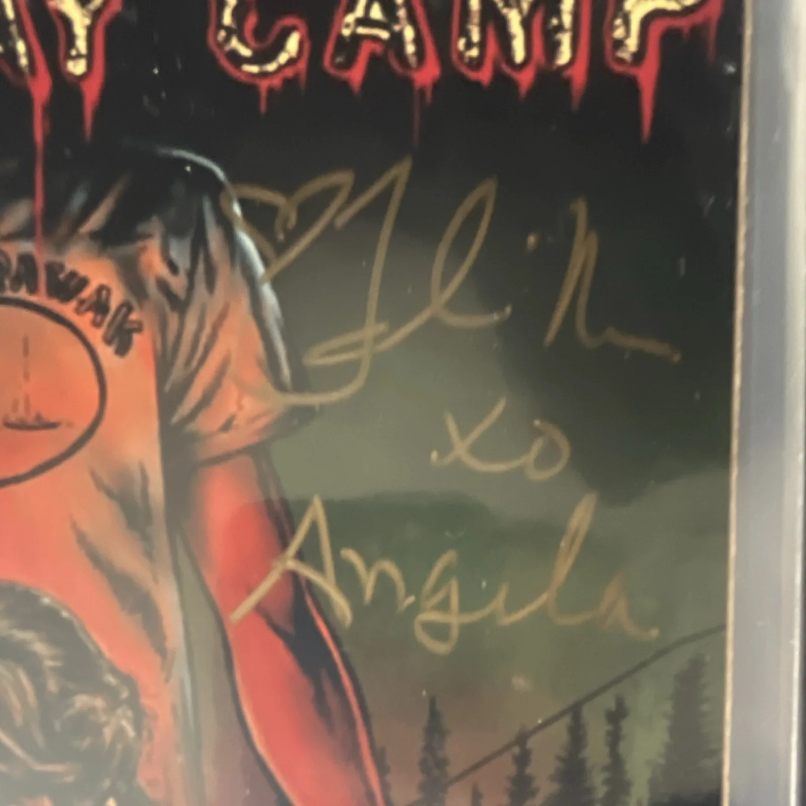 Angela — Sleepaway Camp Original Poster Autographed by Angela Beckett Authenticated, изображение 2