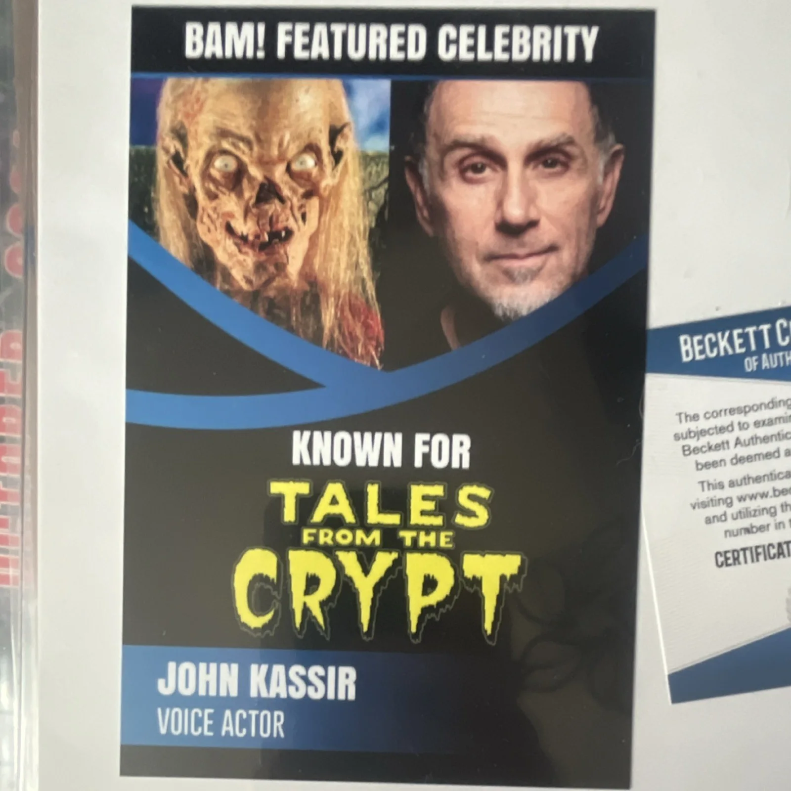 John Kassir — Tales from the Crypt Autographed 8x10 Original Photo John Kassir Beckett, изображение 4