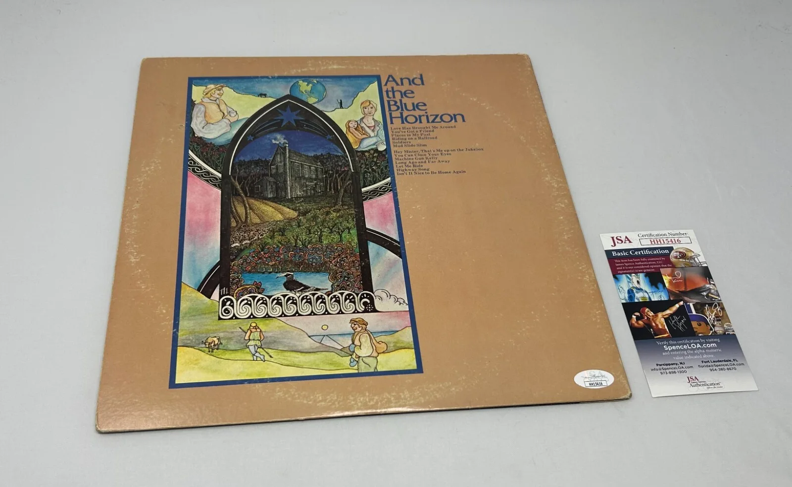 James Taylor and Peter Asher signed Mud Slide Slim Album JSA COA, изображение 2