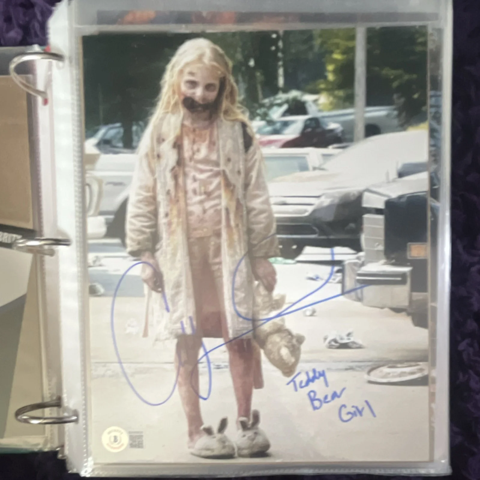 Addy Miller — Addy Miller Autographed Original Photograph The Walking Dead Movies