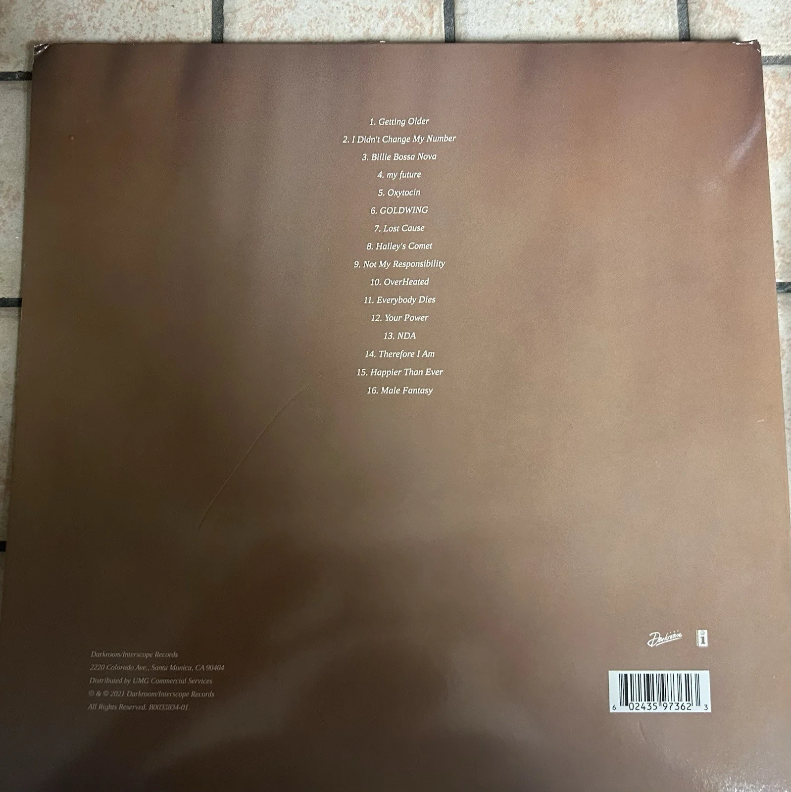Billie Eilish Happier Than Ever signed vinyl, image 4