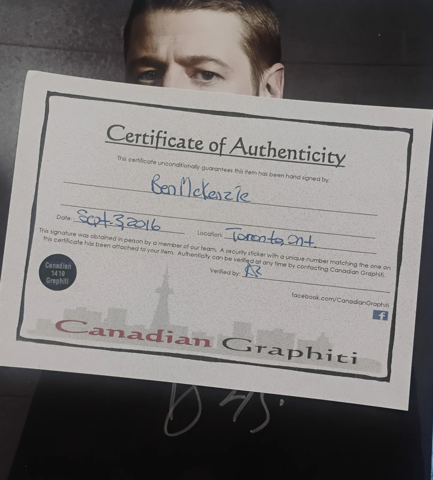 Ben McKenzie Hand Signed Autograph 8x10 Photo COA Gotham NO US TARIFFS, image 4