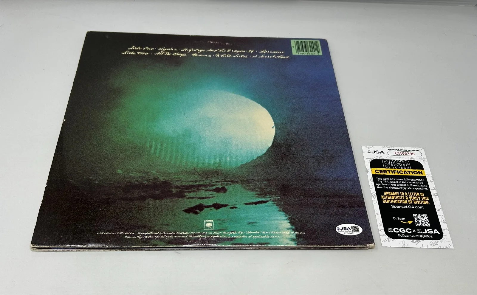 Steve Lukather signed Toto Hydra Album JSA COA, image 2