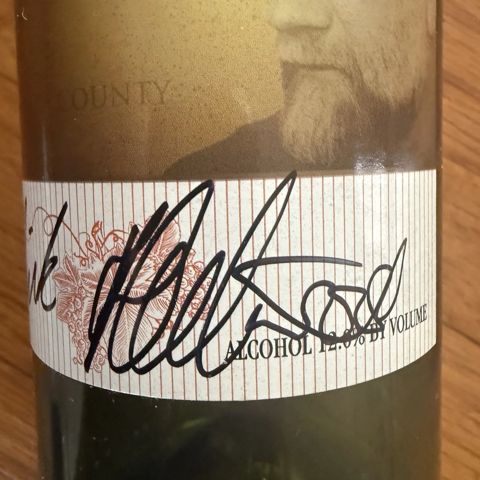 Mick Fleetwood Mac Signed Autographed Private Cellar Wine Bottle Barbera, image 3