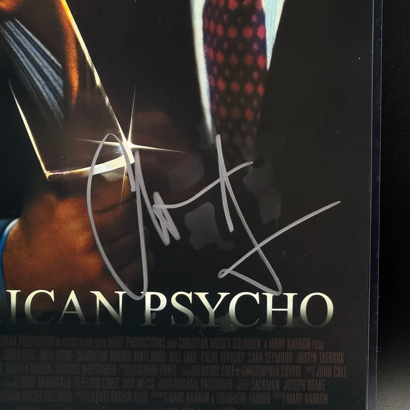 Christian Bale — Christian Bale Signed American Psycho 12x18 Photo Autographed Beckett BAS COA!, изображение 2