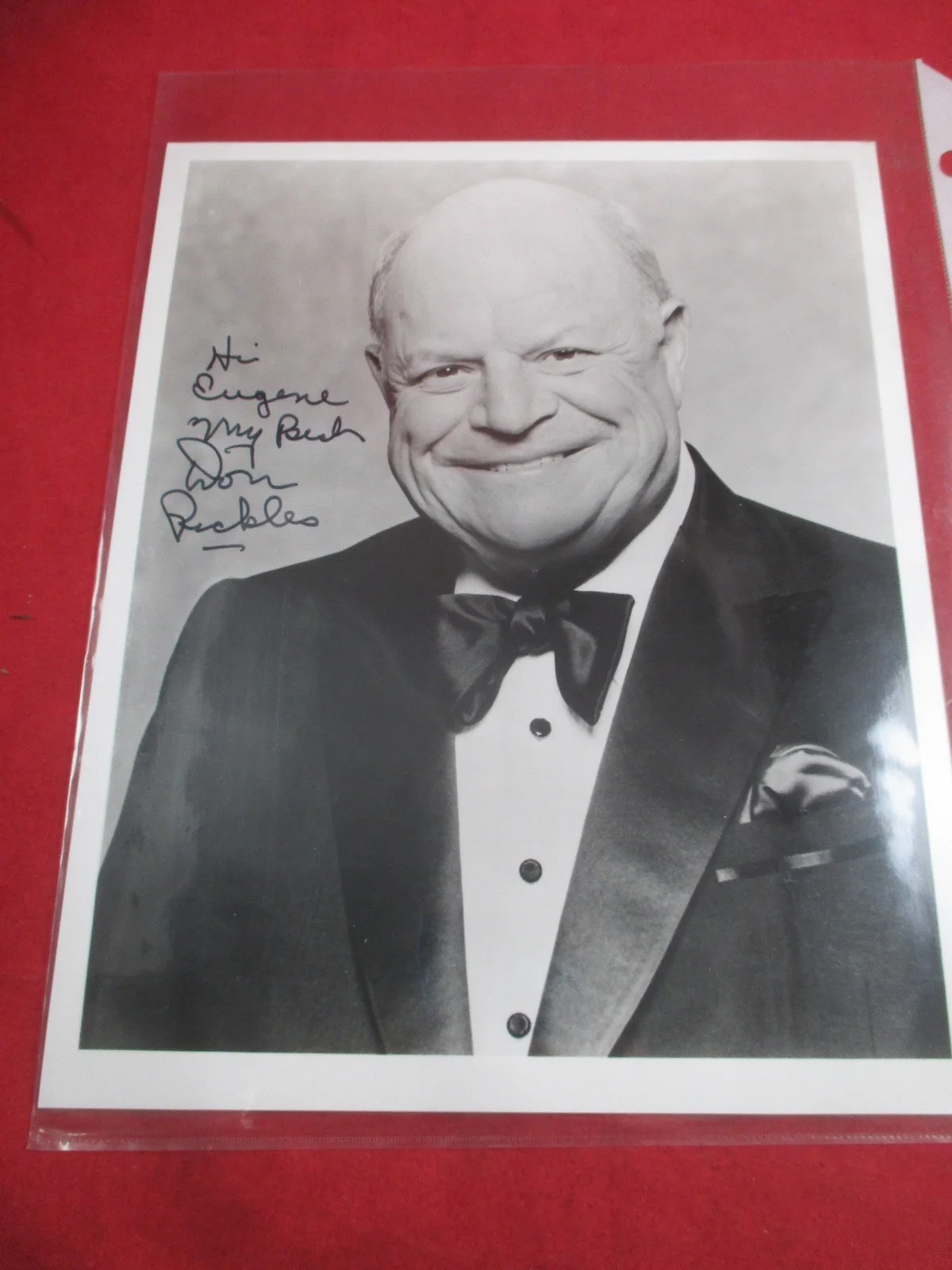 Don Rickles — Don Rickles autograph 8x10 B&W photo signed, inscribed to Eugene, изображение 2