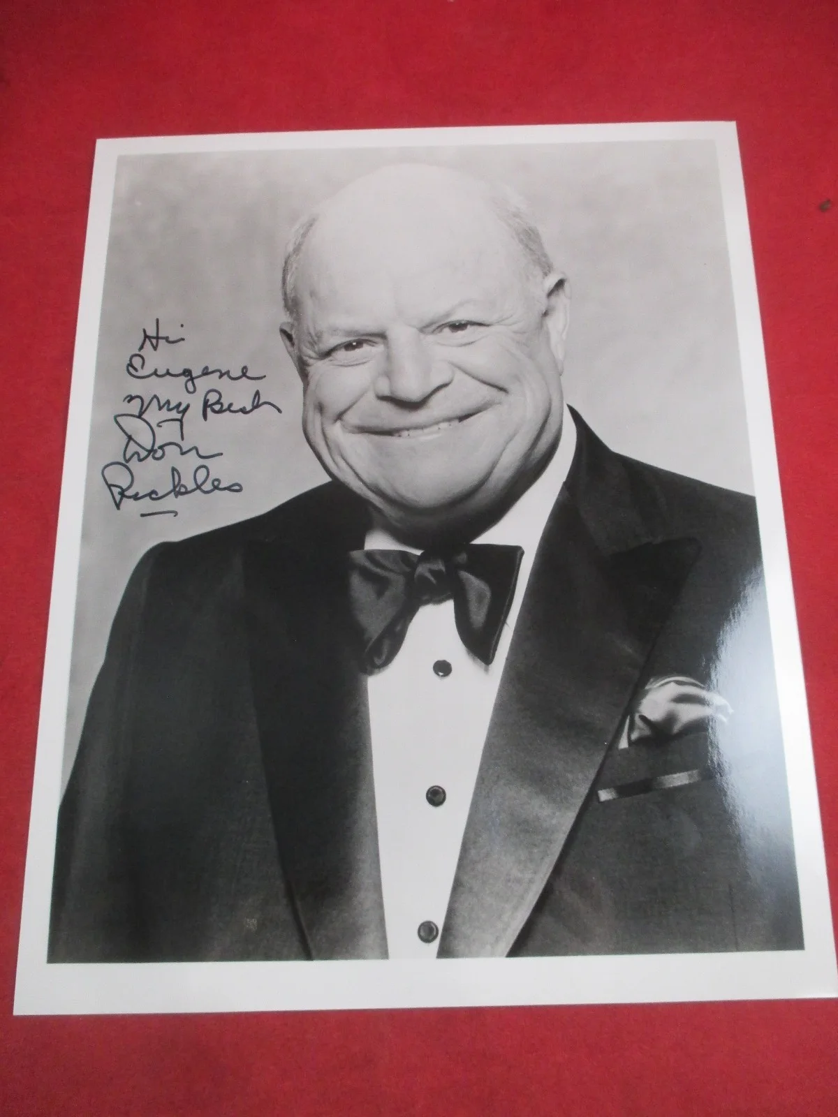 Don Rickles — Don Rickles autograph 8x10 B&W photo signed, inscribed to Eugene, изображение 3