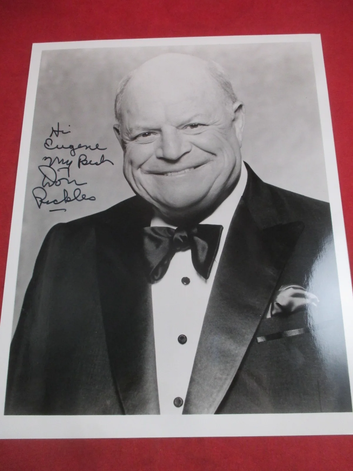Don Rickles — Don Rickles autograph 8x10 B&W photo signed, inscribed to Eugene, изображение 5
