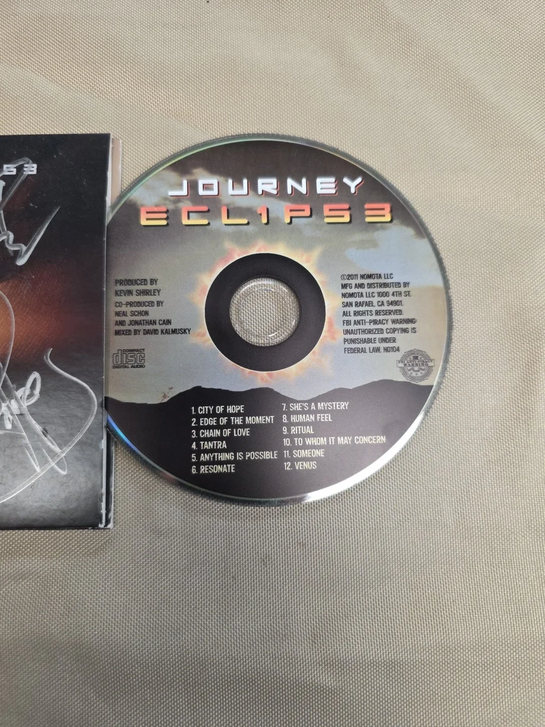 JOURNEY ECLIPSE SIGNED CD AUTOGRAPHED VERY RARE NEAL SCON JONATHAN CAIN, image 3