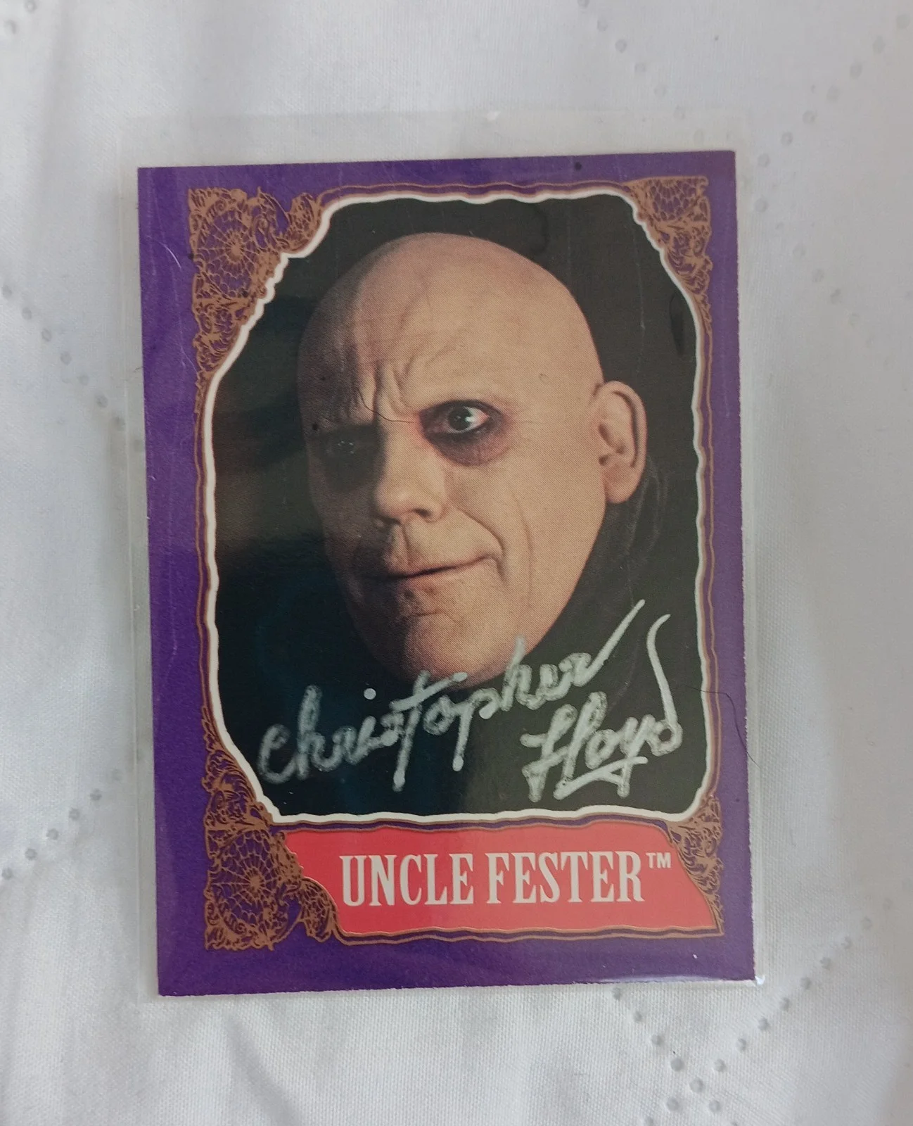 Christopher Loyd — Christopher Loyd Signed Topps The Adams Family Uncle Fester Trading Card JSA CER, изображение 3
