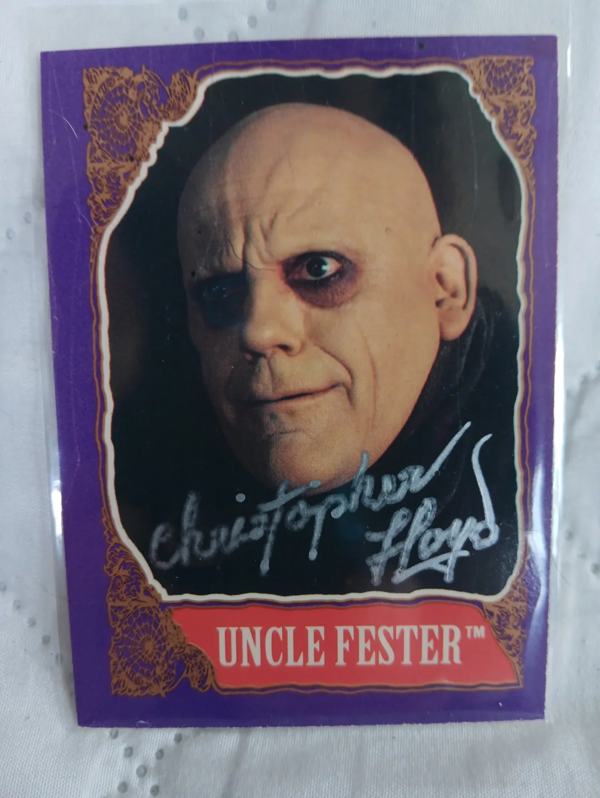 Christopher Loyd — Christopher Loyd Signed Topps The Adams Family Uncle Fester Trading Card JSA CER, изображение 4