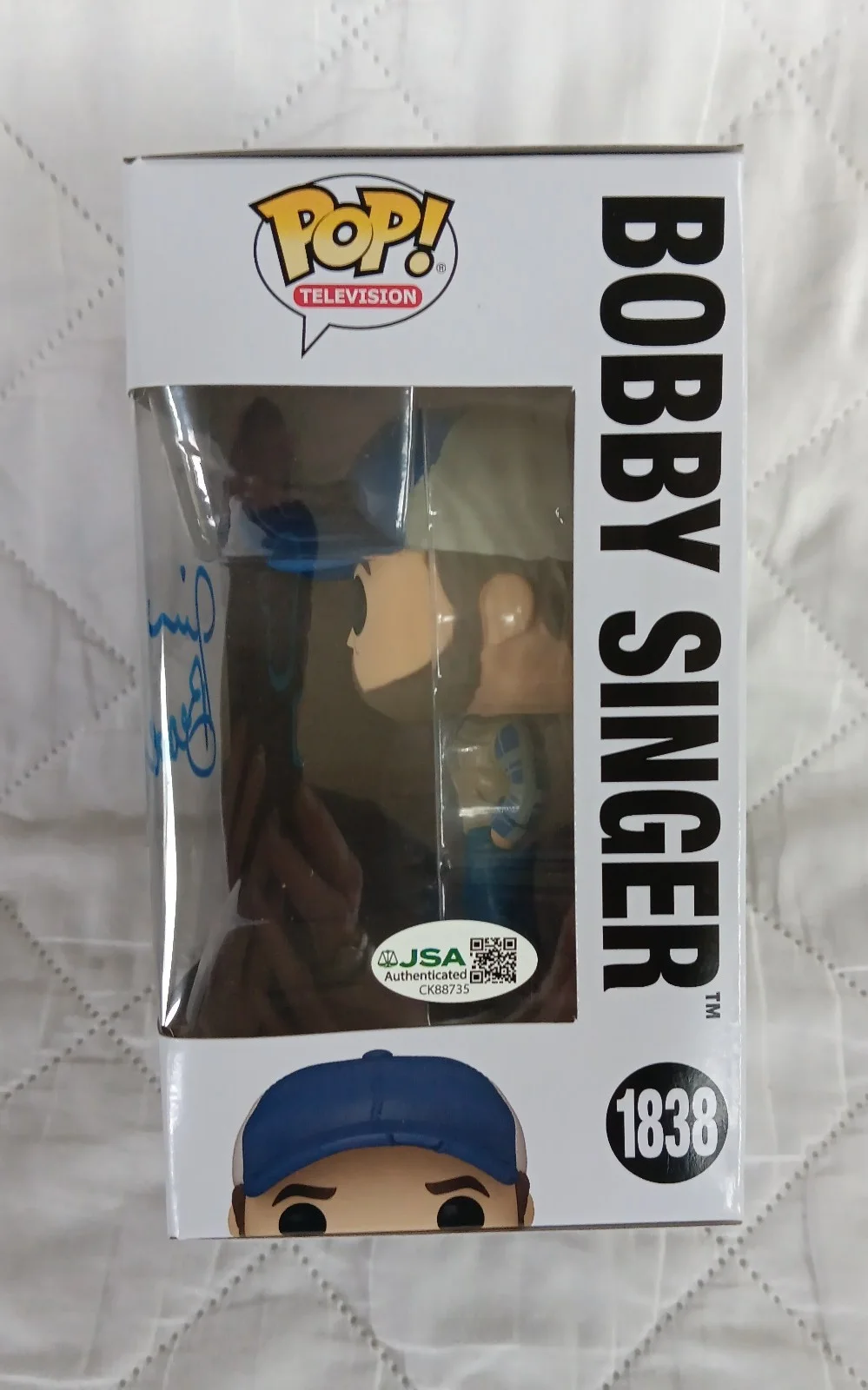 Jim Beaver — Jim Beaver Signed Supernatural Bobby Singer Funko Pop JSA CERT W/Soft Protector, image 4