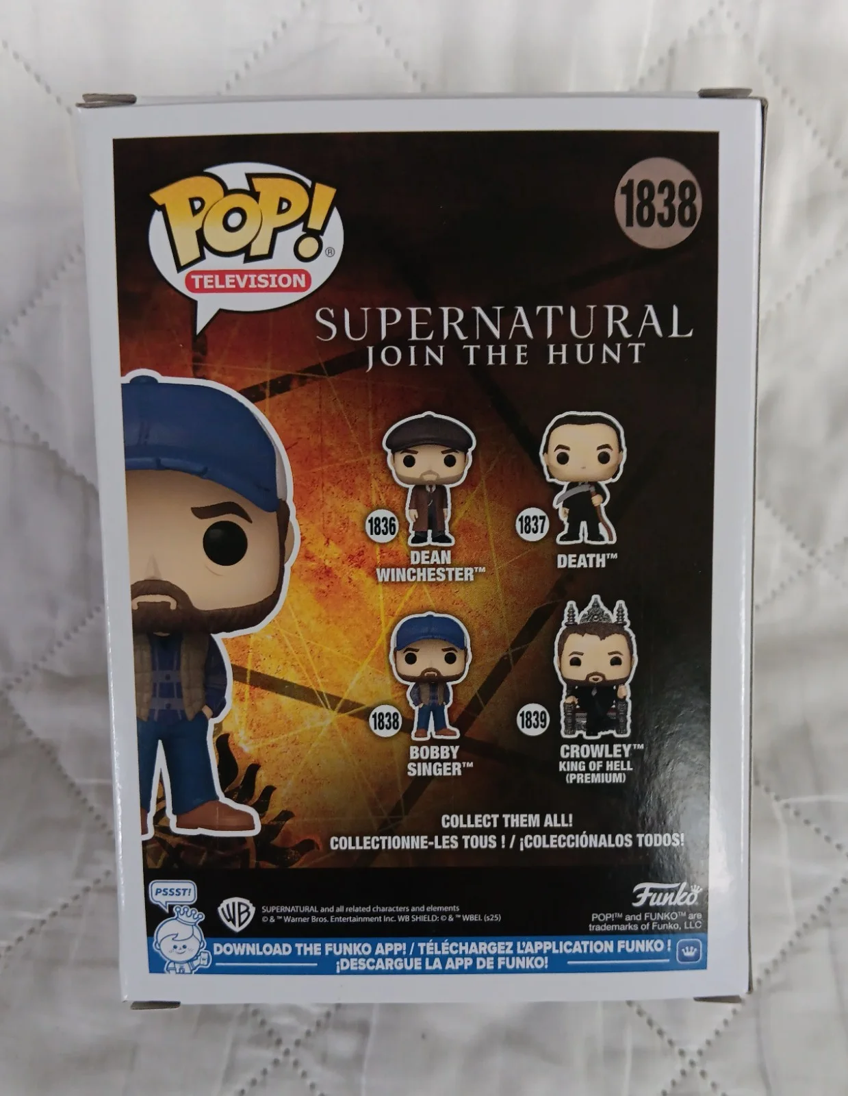 Jim Beaver — Jim Beaver Signed Supernatural Bobby Singer Funko Pop JSA CERT W/Soft Protector, image 5