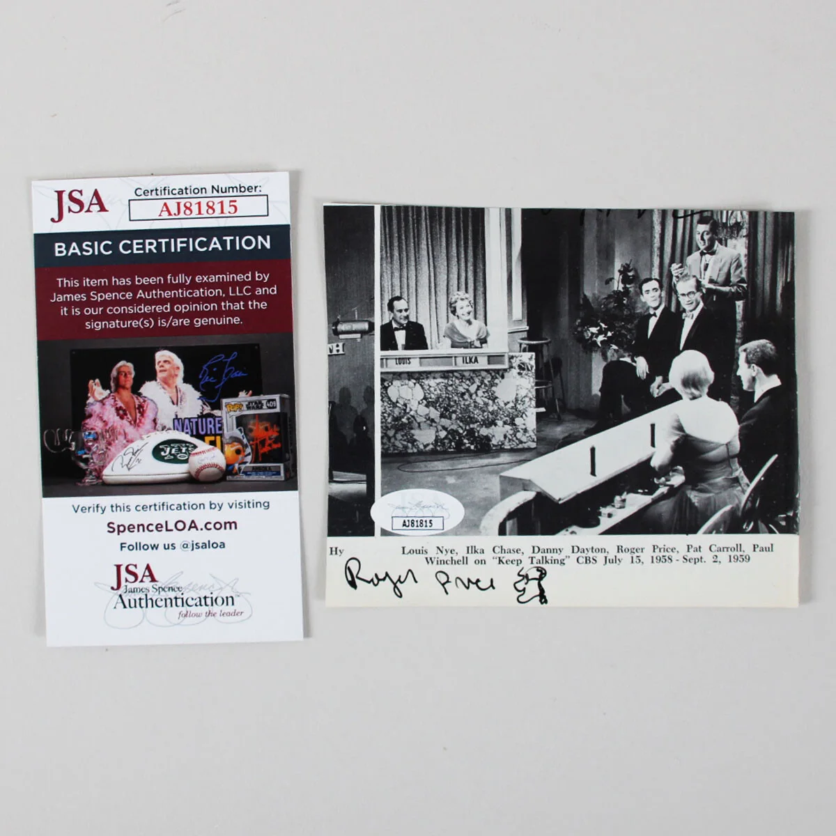 Roger Price Signed Photo Droodles - COA JSA, image 4