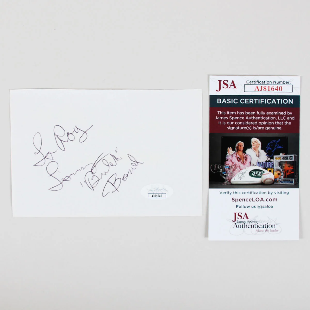 Tommy Bond Signed Cut Our Gang - COA JSA, image 2