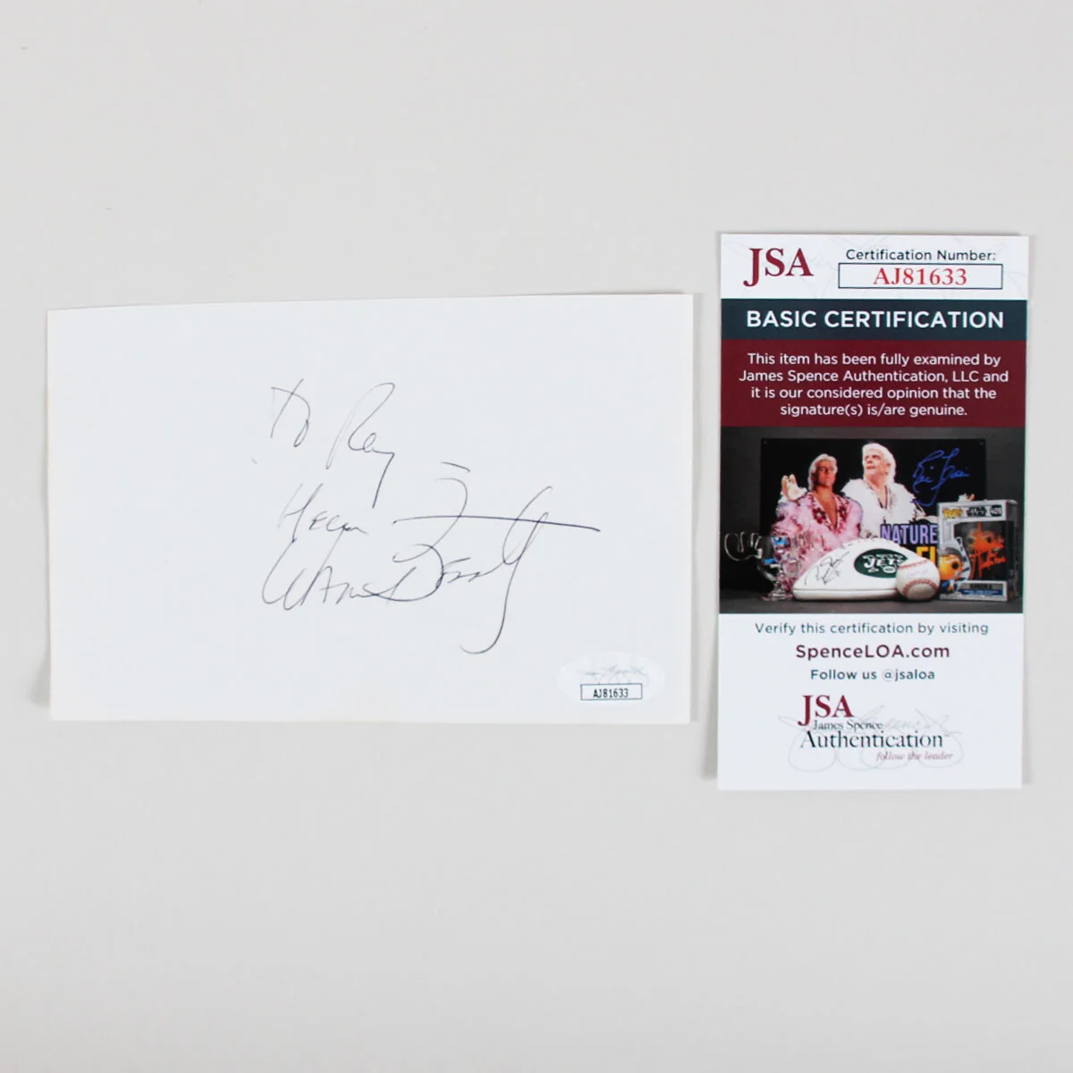 Warren Beatty Signed Cut - COA JSA, image 2