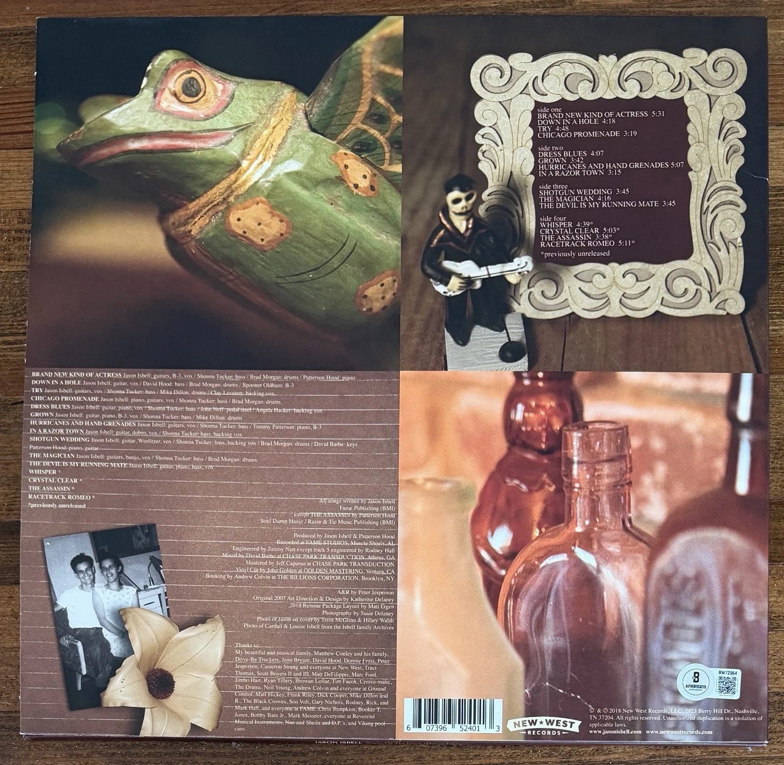 Jason Isbell SIGNED Sirens Of The Ditch Blue Vinyl LP Autograph BAS Beckett COA, изображение 4
