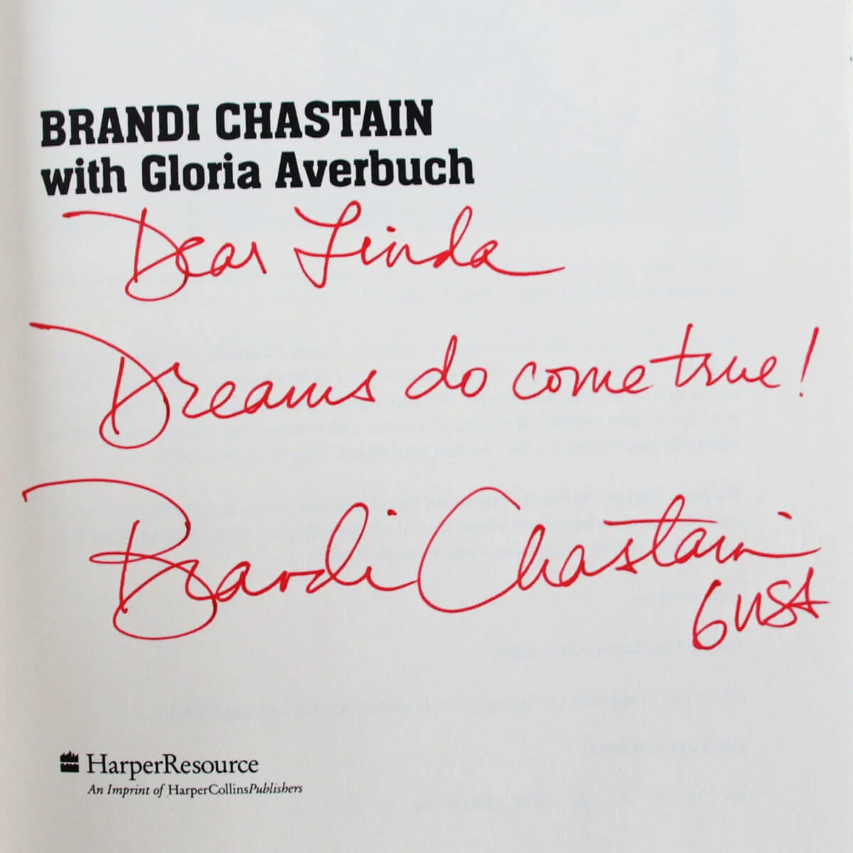 Brandi Chastain Signed Book It's Not About The Bra - COA, изображение 2
