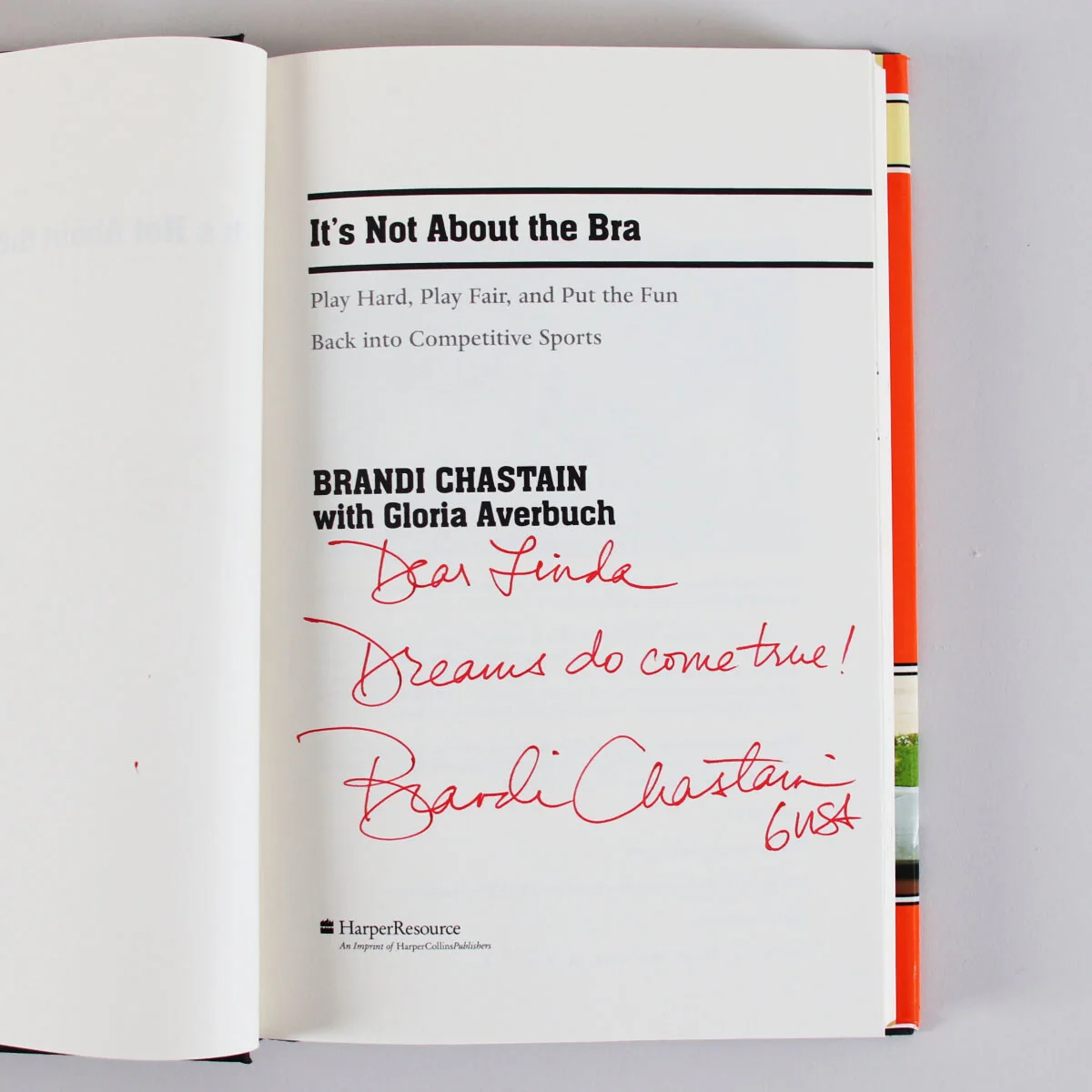 Brandi Chastain Signed Book It's Not About The Bra - COA, изображение 3