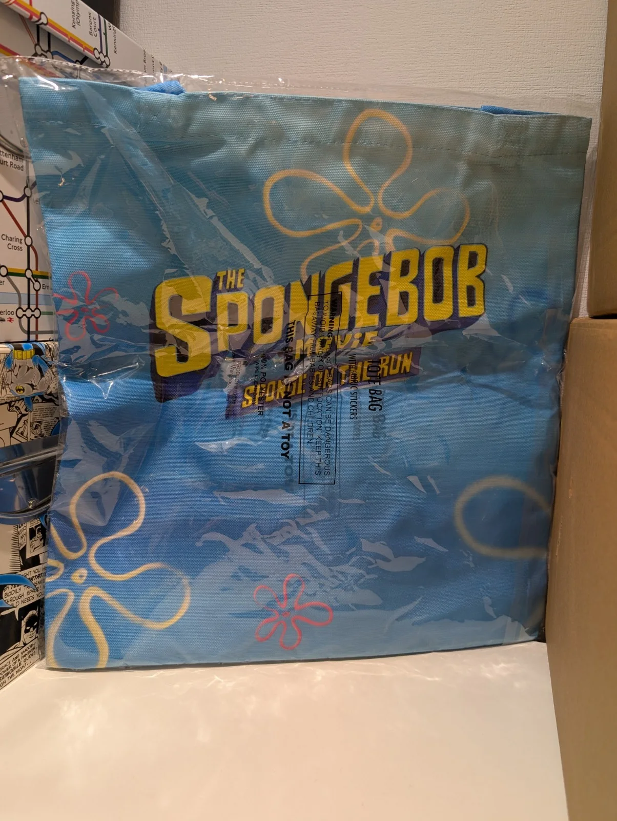 SpongeBob Squarepants Sponge On The Run Movie Promotional Tote Bag NEW Official, изображение 4