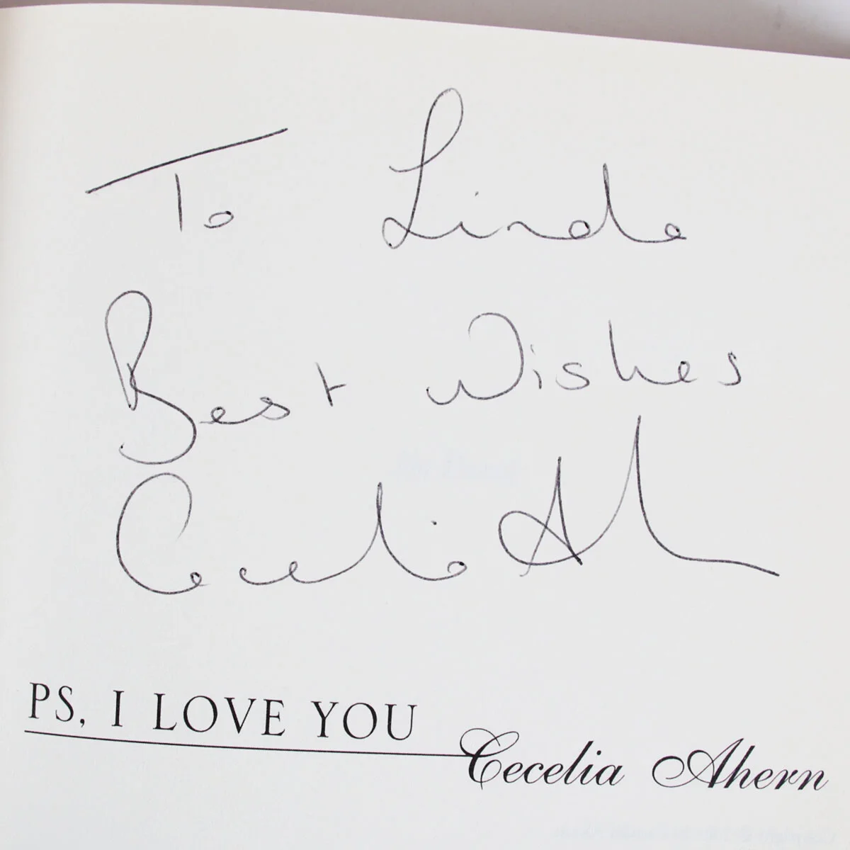 Cecelia Ahern Signed Book w/ Card PS. I Love You - COA, image 2
