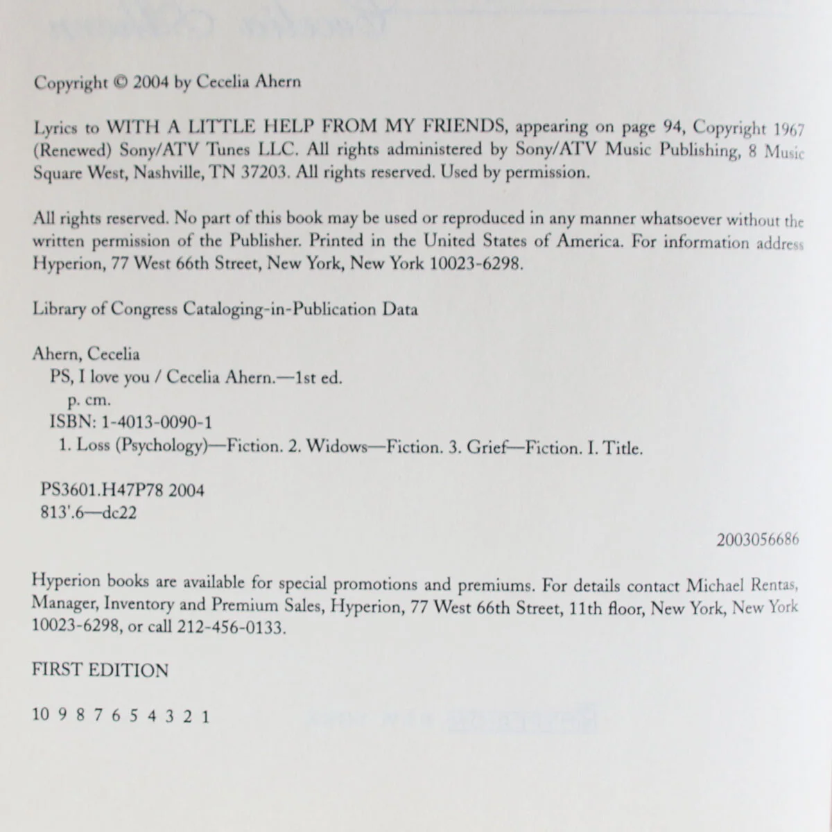 Cecelia Ahern Signed Book w/ Card PS. I Love You - COA, image 4