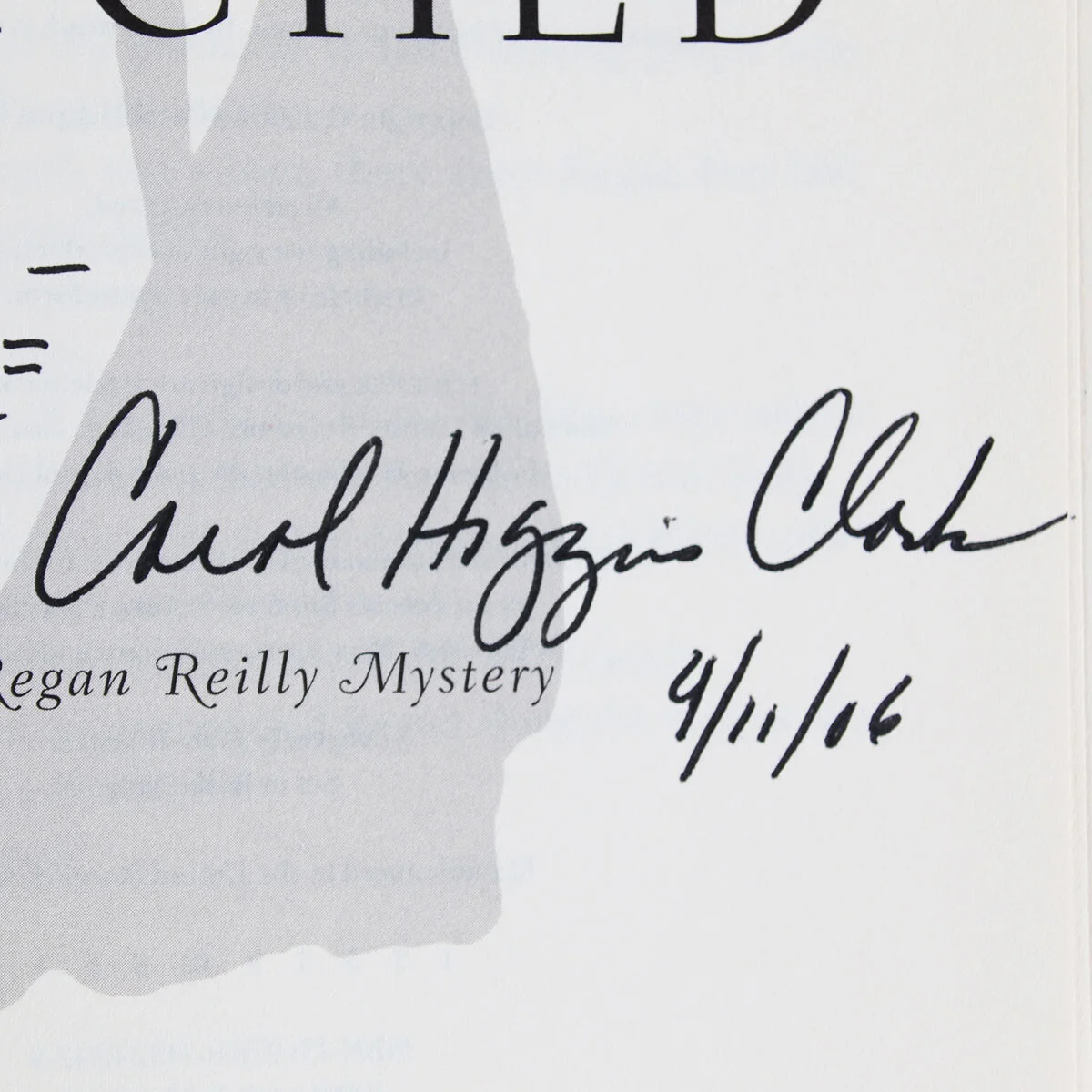 Carol Higgins Clark Signed Book Hitched - COA, image 2
