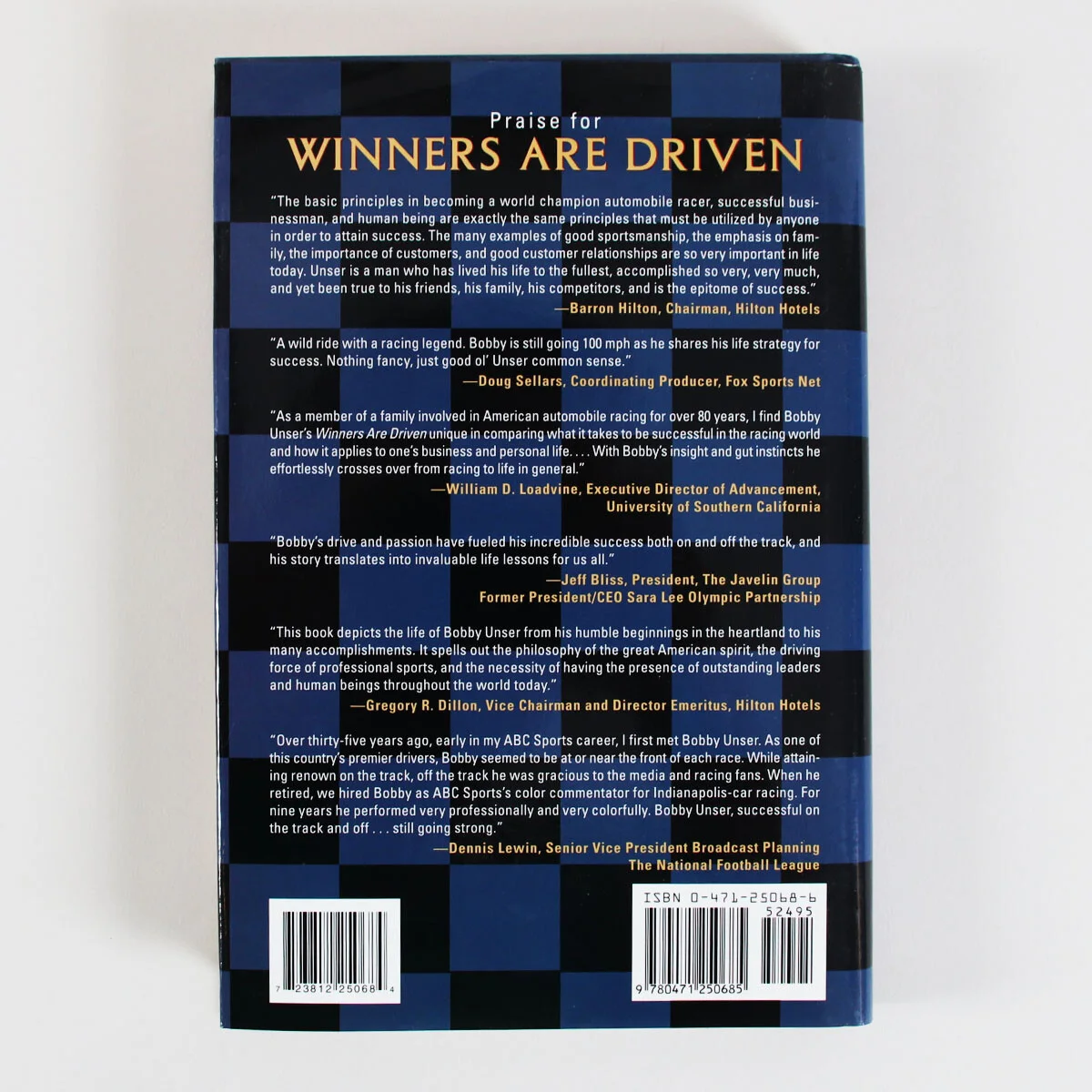 Bobby Unser Signed Book Winners Are Driven - COA, image 5
