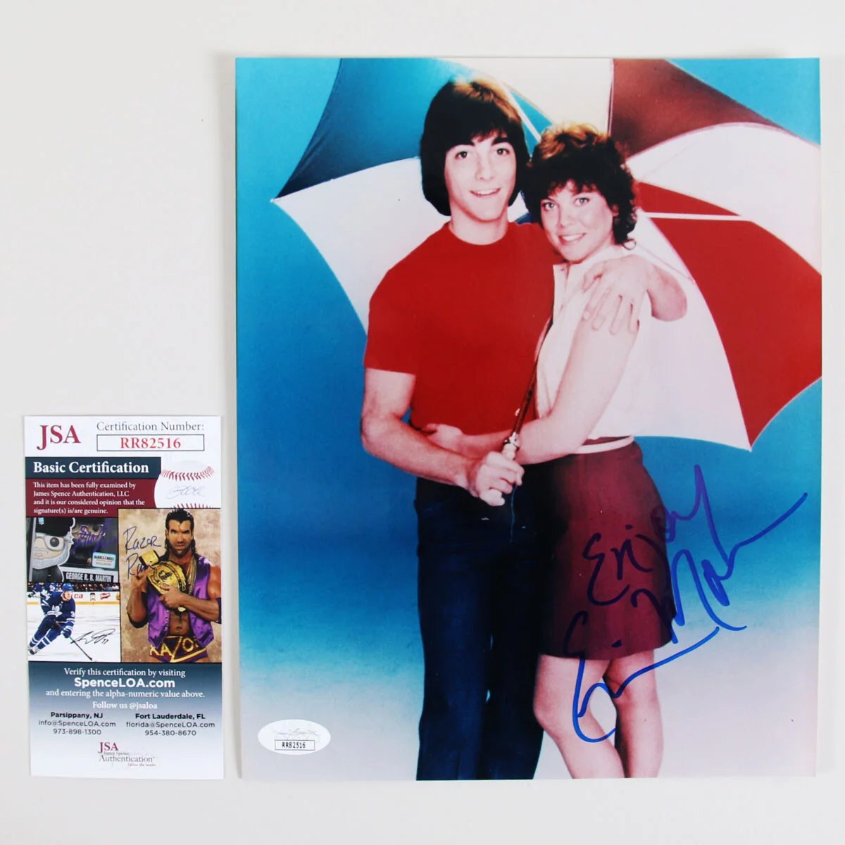 Erin Moran Signed Photo 8x10 Joanie Loves Chachi - COA JSA, изображение 3