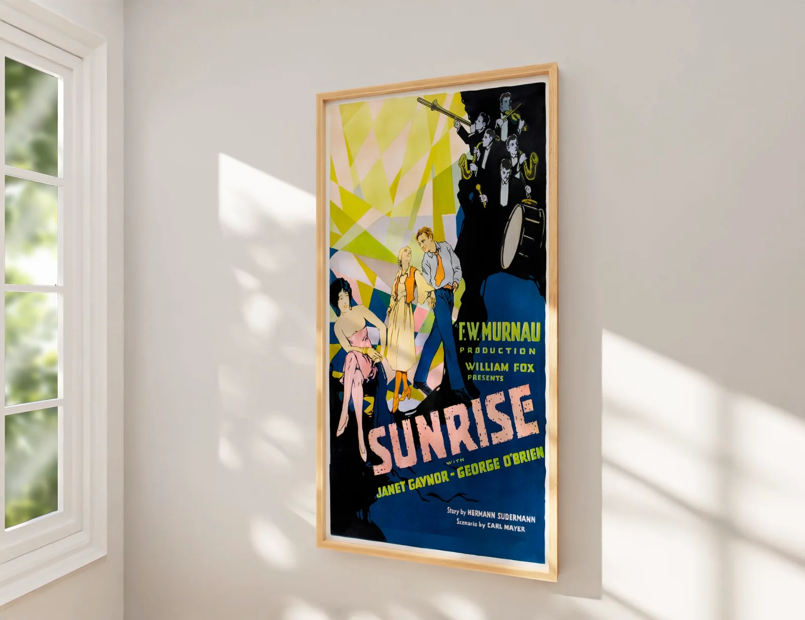 Sunrise: A Song Of Two Humans - 1927 Restored 27.2" x 41" US One Sheet Poster, изображение 2