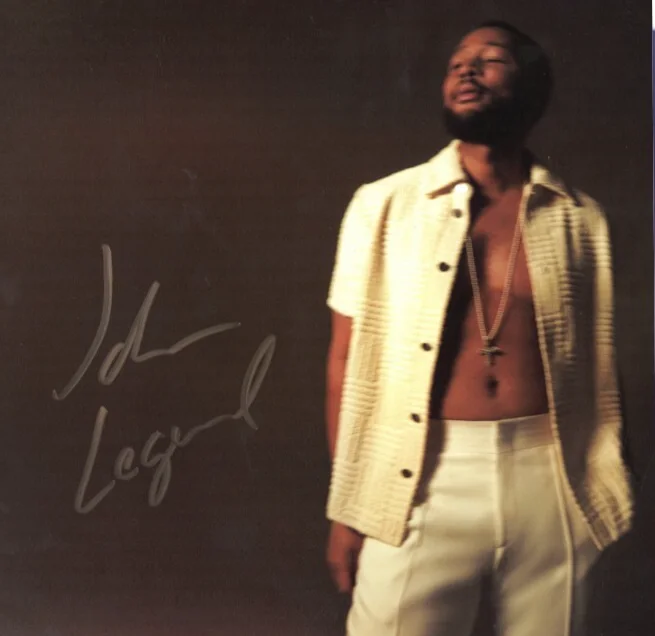 John Legend signed LEGEND Act 1/2 10.5X10.5 Art Card/Album/Double LP FRAMED COA, изображение 3