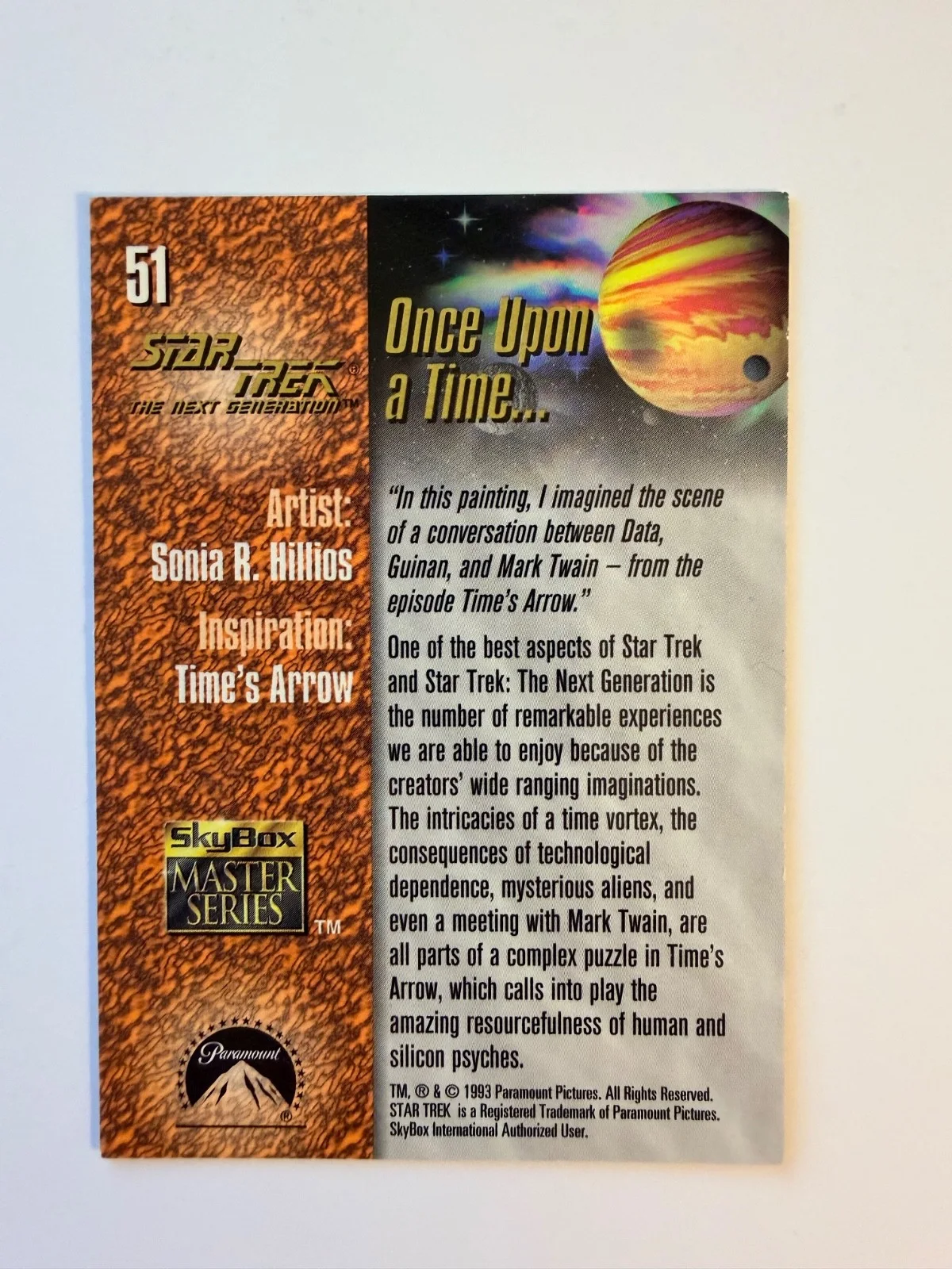 Brent Spiner — Brent Spiner Signed Star Trek TNG Collector Card Data Autograph, изображение 2