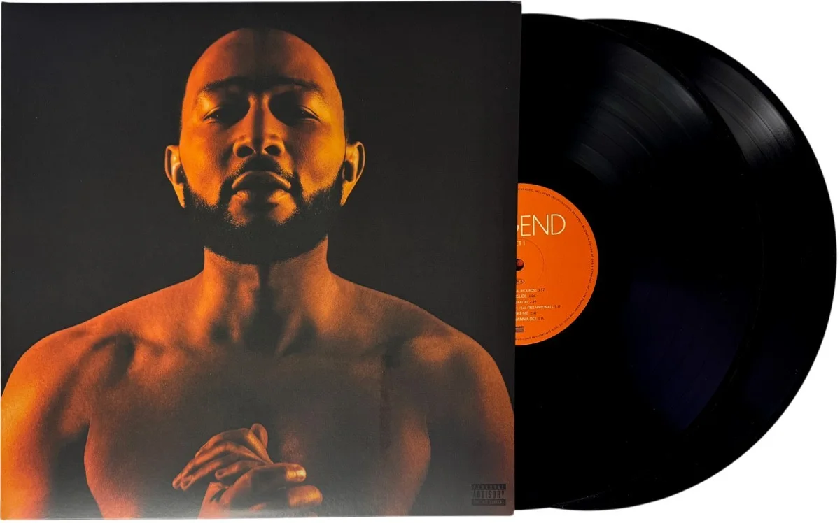 John Legend signed LEGEND Act 1/ 2 10.5X10.5 Art Card/Album/Double LP FRAMED COA, image 2