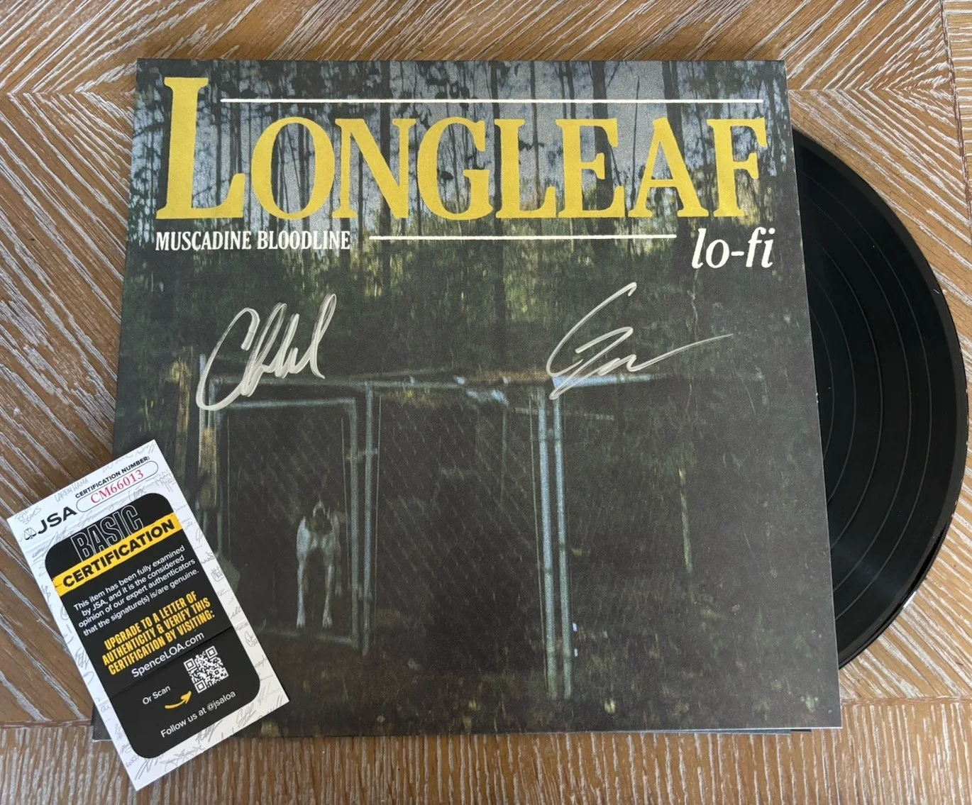 MUSCADINE BLOODLINE LONGLEAF LO-FI SIGNED VINYL LP RECORD JSA autograph, изображение 2