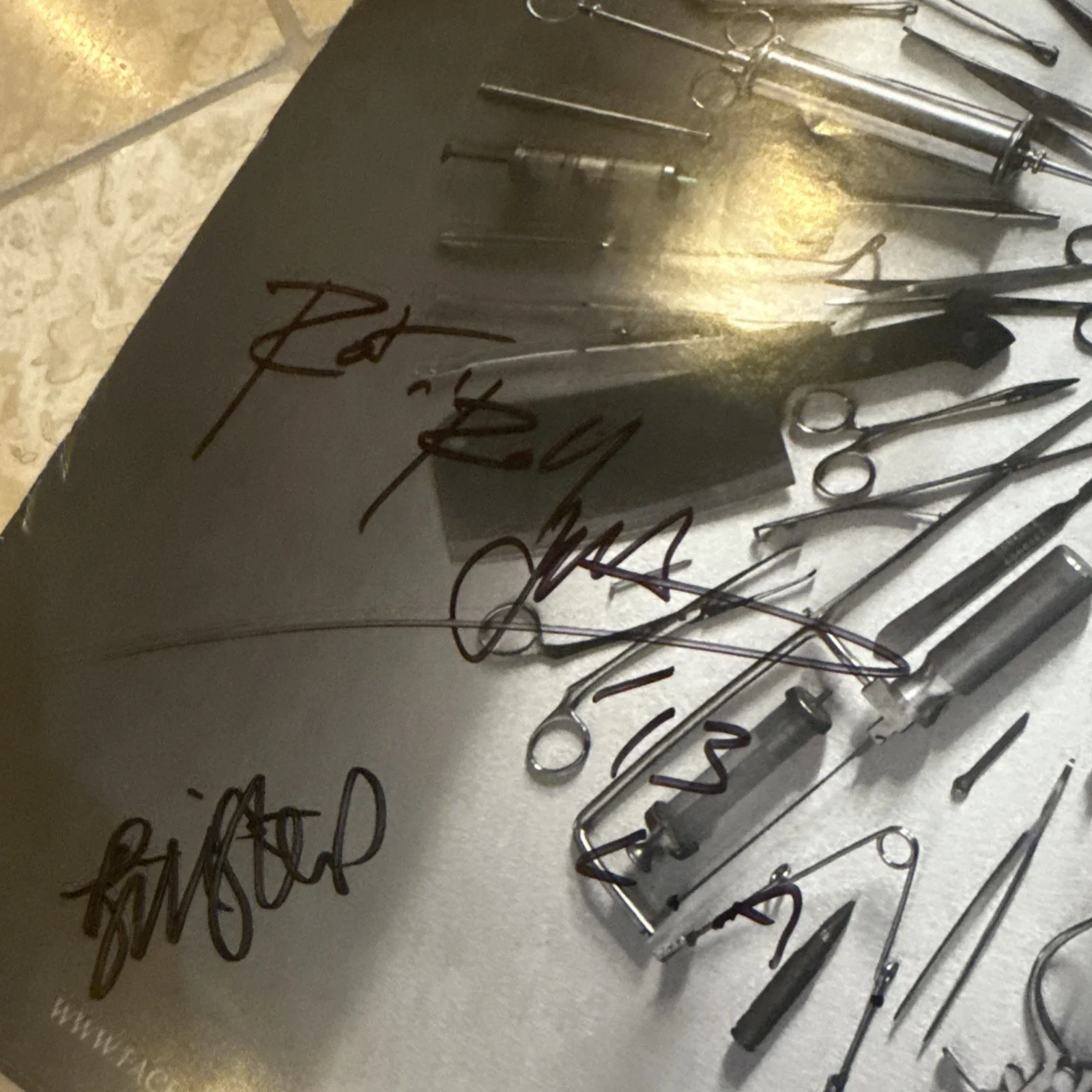 Signed CARCASS “Surgical Steel” Poster w/letter Of Authenticity By JSA￼, изображение 4