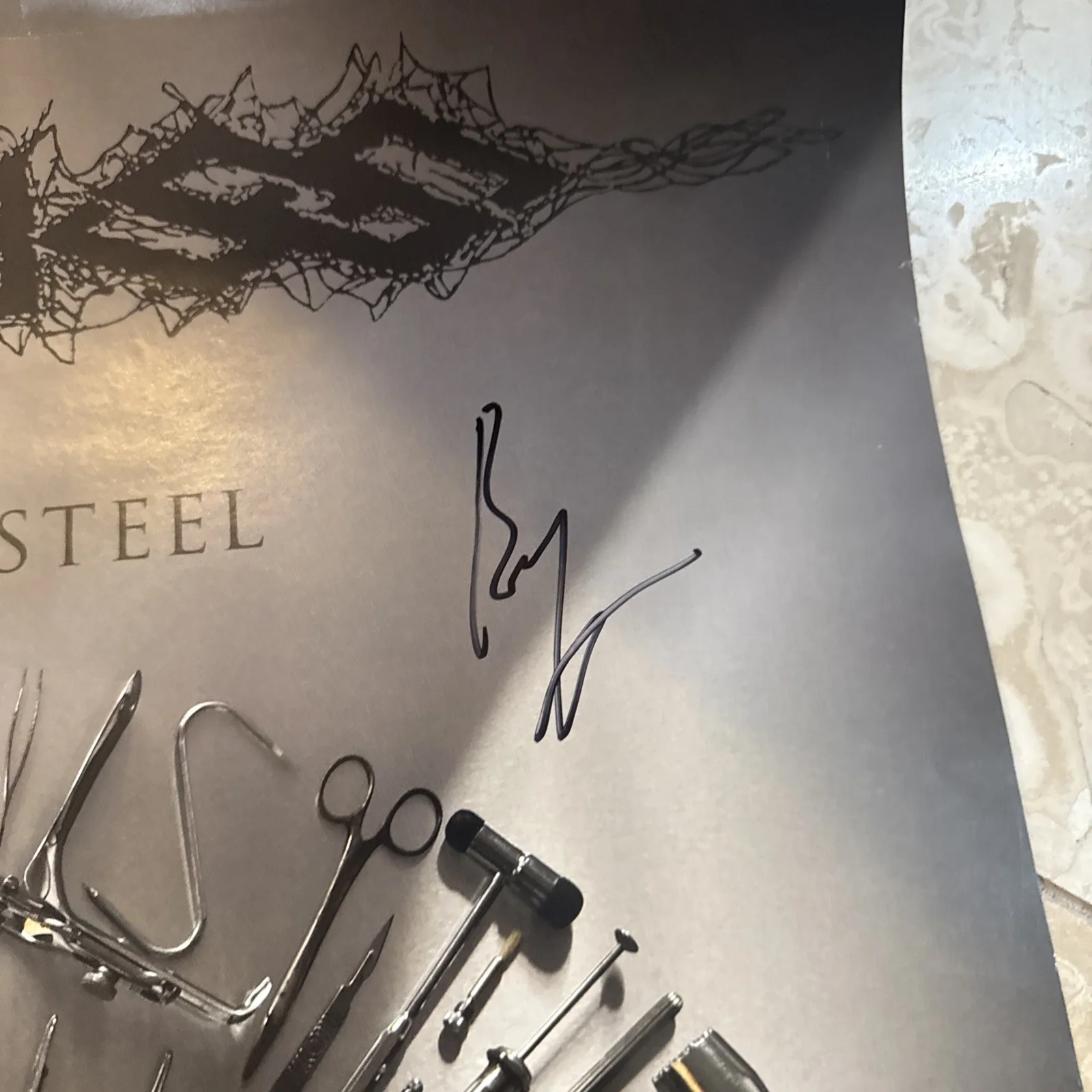Signed CARCASS “Surgical Steel” Poster w/letter Of Authenticity By JSA￼, изображение 5