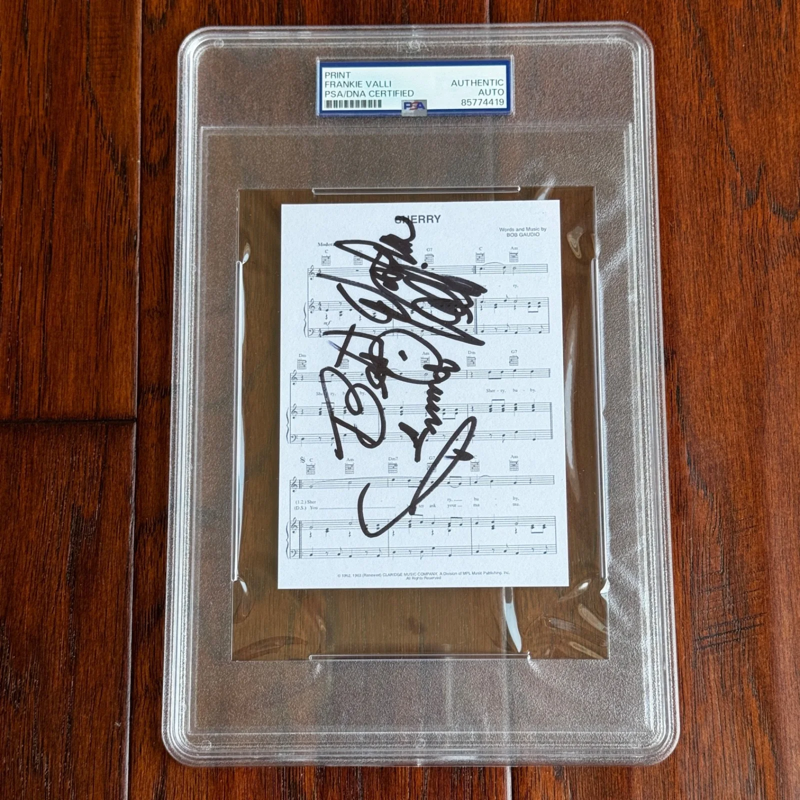FRANKIE VALLI Autograph SHERRY Souvenir Sheet Music Signed * PSA, изображение 5