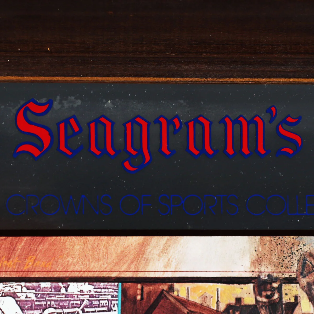 St. Louis Cardinals Seagram's Seven Display Bar Mirror The Gashouse Gang, изображение 3