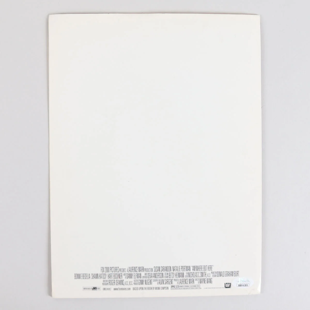Natalie Portman & Susan Sarandon Signed Press Kit Folder Anywhere But Here Mo..., image 5