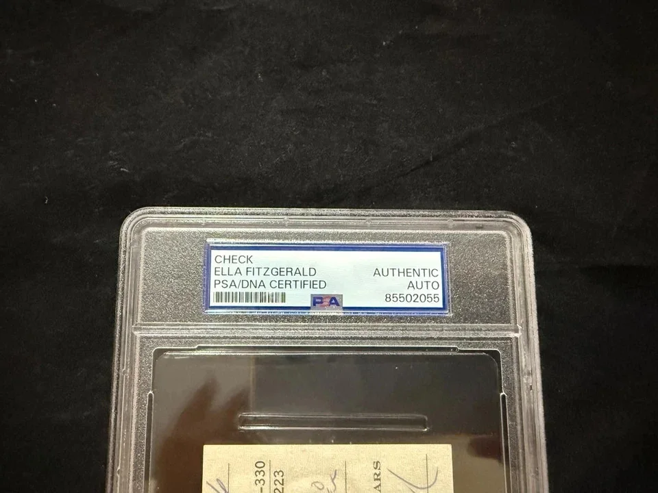 1959 Ella Fitzgerald Signed Autographed Check PSA/DNA, image 5