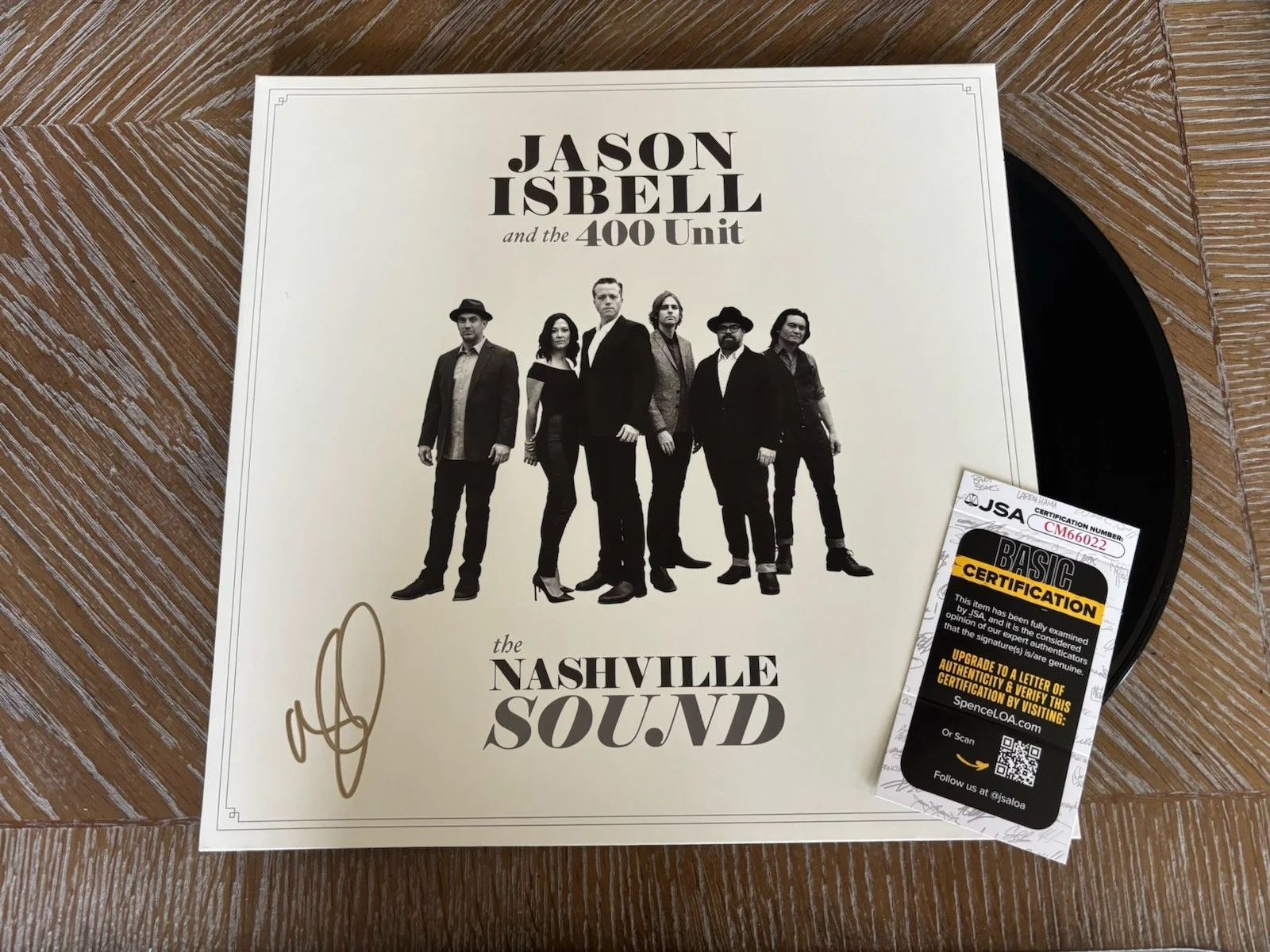 JASON ISBELL NASHVILLE SOUND THE 400 UNIT SIGNED VINYL LP JSA record autograph, изображение 2