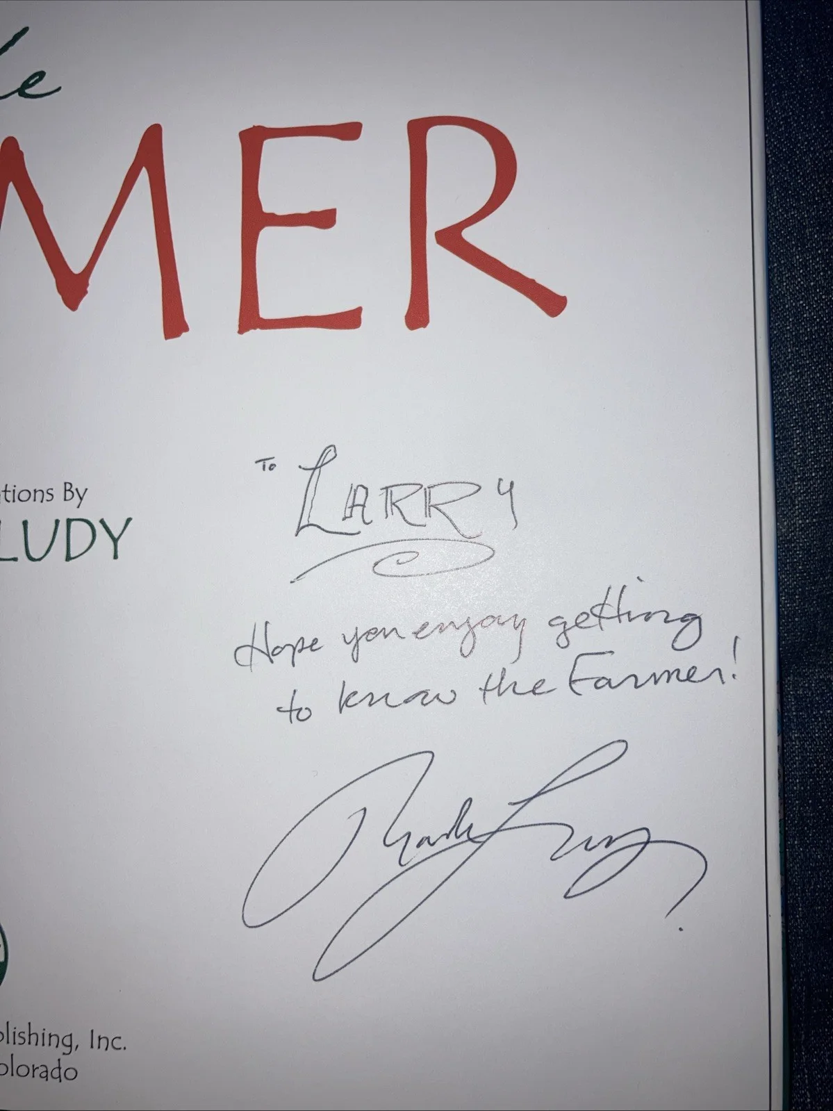 The Farmer, Ludy, Signed,1999, image 2