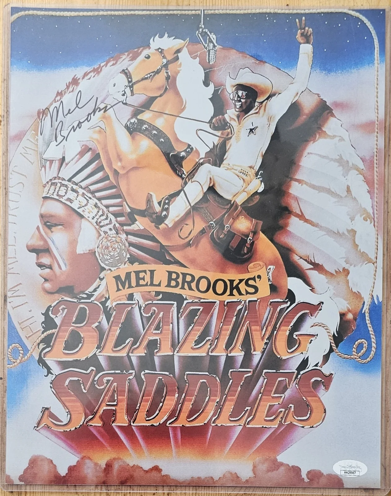 Mel Brooks — 🔥🔥🔥Mel Brooks Signed Blazing Saddles 11x14 Photo JSA Certified, изображение 2