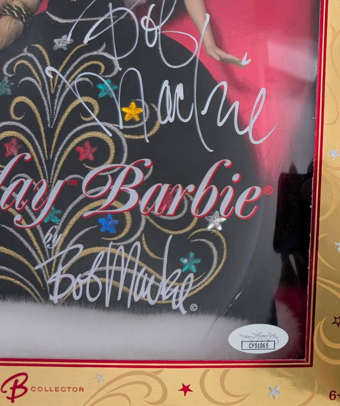 BOB MACKIE signed BARBIE 2006 Holiday Edition JSA Authenticated, image 2