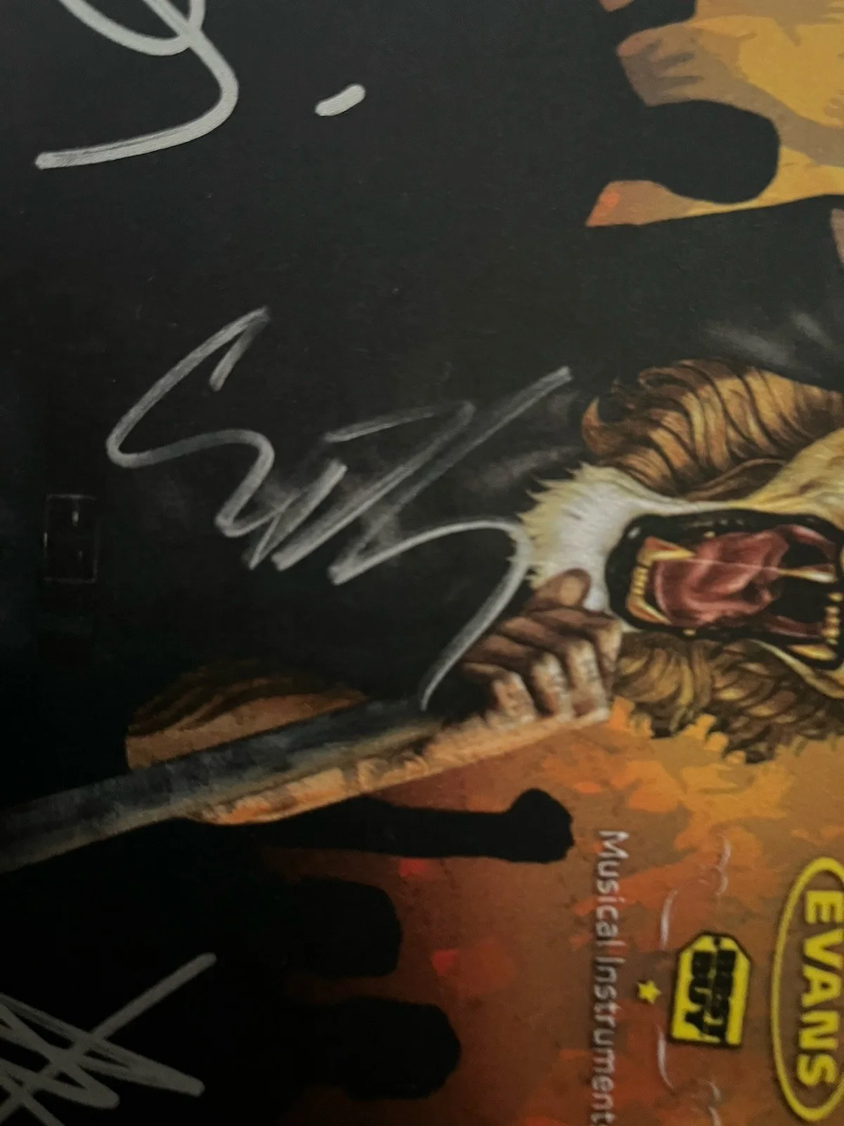 Stone Sour Signed Uproar Festival Drumhead, image 2